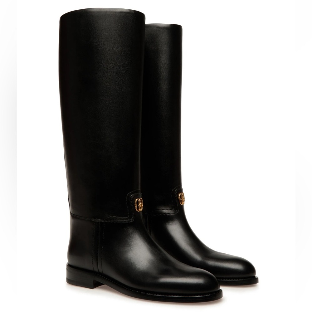 Bally Black Leather Winter Boots